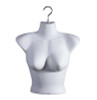 White Upper Torso Half Round Female Mannequin