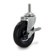 3" with 5/16" stem and brake Black Rubber Caster-ea.