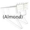 12'' Almond Slatwall/Pegboard frame holder - per set left/right - Limited Quantities