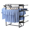 K411/B DESIGNER RACK WITH BLACK SHELF AND HANGING BAR