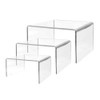 Large Rectangular Acrylic Risers Set - 5-1/2" 6-1/2" 7-1/2"