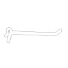 4" plastic hook for Wire Countertop Display Rack