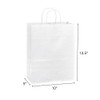 Vanity 10" x 5" x 13-1/2" 40% Recycled Matte White Paper Shopping Bags
