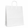 Saville 16" x 6" x 18-3/4" 40% Recycled Matte White Paper Shopping Bags