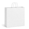 Universal 18" x 7" x 19" 40% Recycled Matte White Paper Shopping Bags