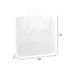 Universal 18" x 7" x 19" 40% Recycled Matte White Paper Shopping Bags