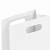 Parker 8"w x 4"d x 10-1/4"h 40% Recycled White Die Cut Handle Bag