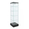 Frameless 20"w x 20"d x 72" Swinging Door Tower Showcase