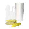 12" x 6" x 20" HD Clear Produce Bags On a Roll with Handle 11 Micron (700 Bags/rl)
