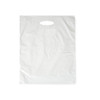 9" x 12" White Die Cut Handle Plastic Bag