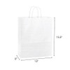 Celebrity 13" x 6" x 15-1/2" 40% Recycled Matte White Paper Shopping Bags