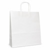 Celebrity 13" x 6" x 15-1/2" 40% Recycled Matte White Paper Shopping Bags