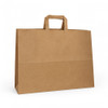 Fashion 16" x 6" x 12-3/4" 100% Recycled Flat Handle Paper Bag