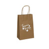 Seasons Greetings Kraft Paper Shopping Bags - Prime - 5"x3"x8"
