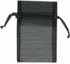 Petite Black Economy Organza Bags 2" x 2-1/2" - Limited QTY.