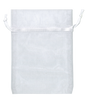 White Small Economy Organza Bags 3" x 4" pkg. 10