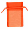 Orange Small Economy Organza Bags 3" x 4" pkg. 10