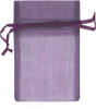 Purple Small Economy Organza Bags 3" x 4" pkg. 10
