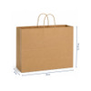 Mixed Pack 100% Recycled Kraft Paper Shopping Bag - 3 sizes!