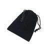 4" x 5-1/2" Velveteen Pouch Black pkg 25