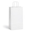 Puma - Double Bottle 6-3/4" x 3-1/2" x 12-3/4" 40% Recycled Matte White Paper Shopping Bags