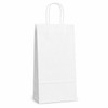 Puma - Double Bottle 6-3/4" x 3-1/2" x 12-3/4" 40% Recycled Matte White Paper Shopping Bags