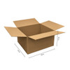#42 - 18"l x 16"w x 10"h Corrugated Kraft Shipping Box