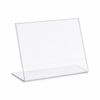 Slanted Acrylic 3-1/2"w x 2-1/2"h Sign Holder