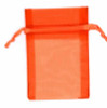 Orange Extra Large Economy Organza Bags 6" x 10" pkg. 10
