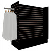 Black Slatwall H-Unit Merchandiser not quite 48" long