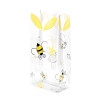 A Little Honey 2 lb. Gusset Cellophane Bags with pattern 4-1/2"x2-1/2"x9-1/2"  Per 100