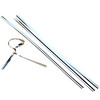 4" x 1/4" Metallic Silver Twist Ties