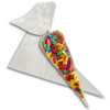 6" x 12" Small Clear Stretch Poly Cone Bags
