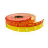 PSR-71Y Yellow/Red PSR-71 Self Adhesive Labels roll 1000
