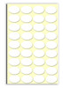 1019 1" x 5/8" White Lucky Labels pkg of 720