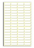 1021 3/4" x 5/16" White Lucky Labels pkg of 1440