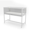 48" White Deluxe Glass Showcase includes Light & Lock
