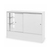 48" White Economy Full Vision Showcase