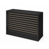 48" Black Economy Wrap Counter with Slatwall Front