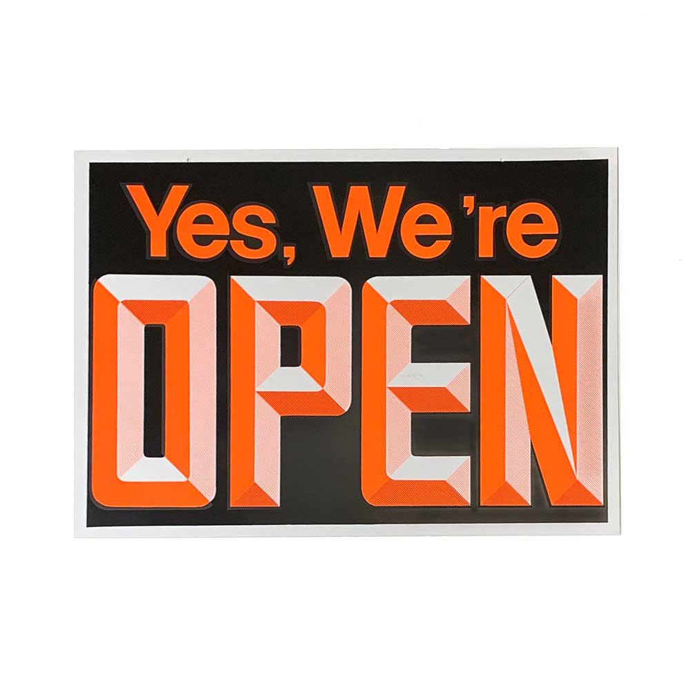 open / close 看板 Large Open/Closed Sign - Retail Supplies by WR Display & Packaging