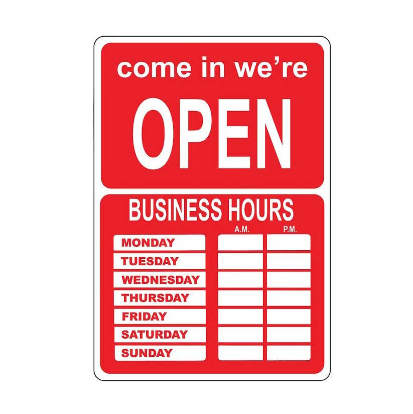 Small Open/Closed Sign - Retail Supplies by WR Display & Packaging
