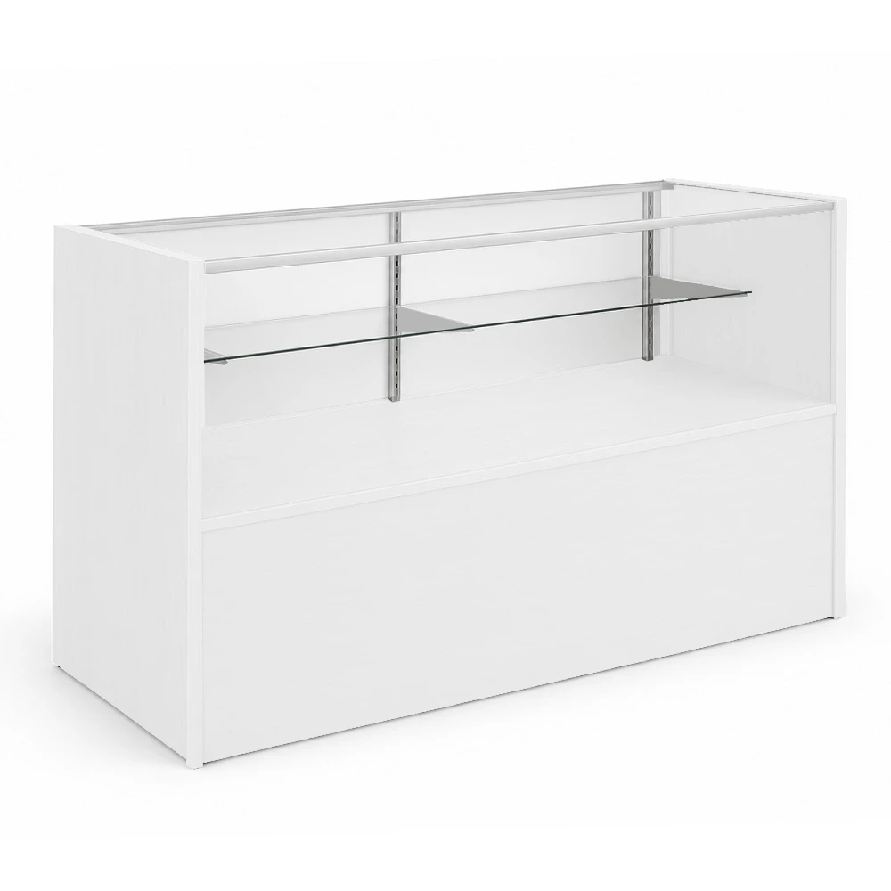 70" White Economy Half Vision Showcase