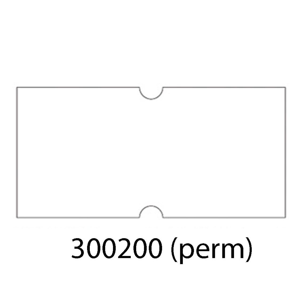 5500WP White Permanent Labels for use with Motex 5500/Towa 1/ Tag Easy Labelers