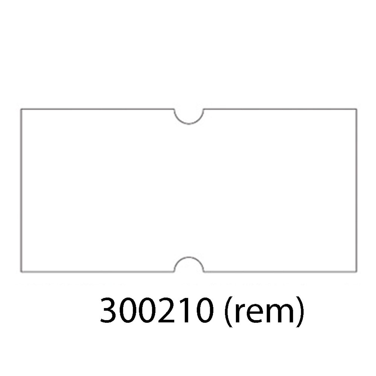 5500WR White Removable Labels for use with Motex 5500/Towa 1/ Tag Easy Labelers