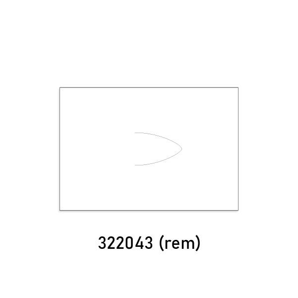 T06299 White Removable Labels for use with Avery Dennison 210 Two Line Labeler