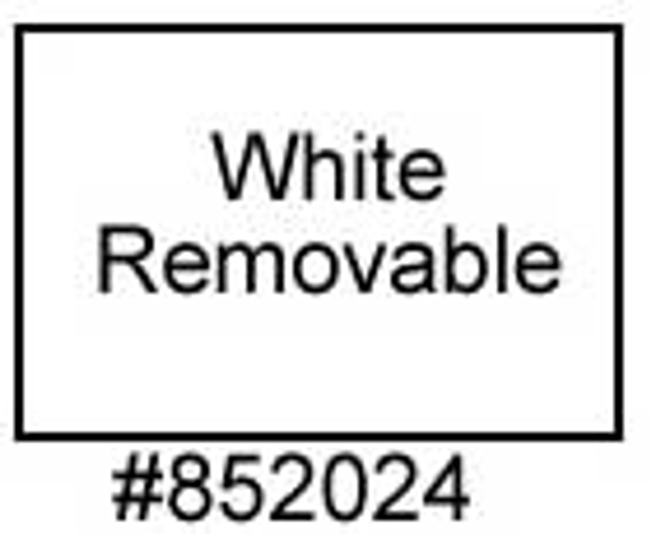 White Removable Labels for use with Towa 2 Labellers