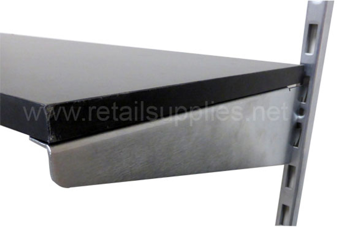 12" Polished Chrome System X Wood Shelf Brackets - left & right set