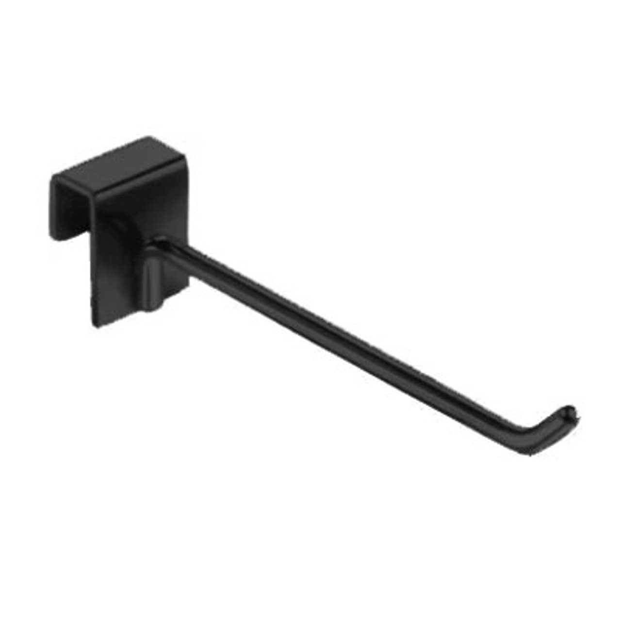 4" Matte Black Hooks for Rectangular Tubing