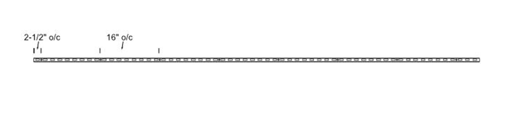 120" System X Satin Chrome Heavy Duty Wall Standard