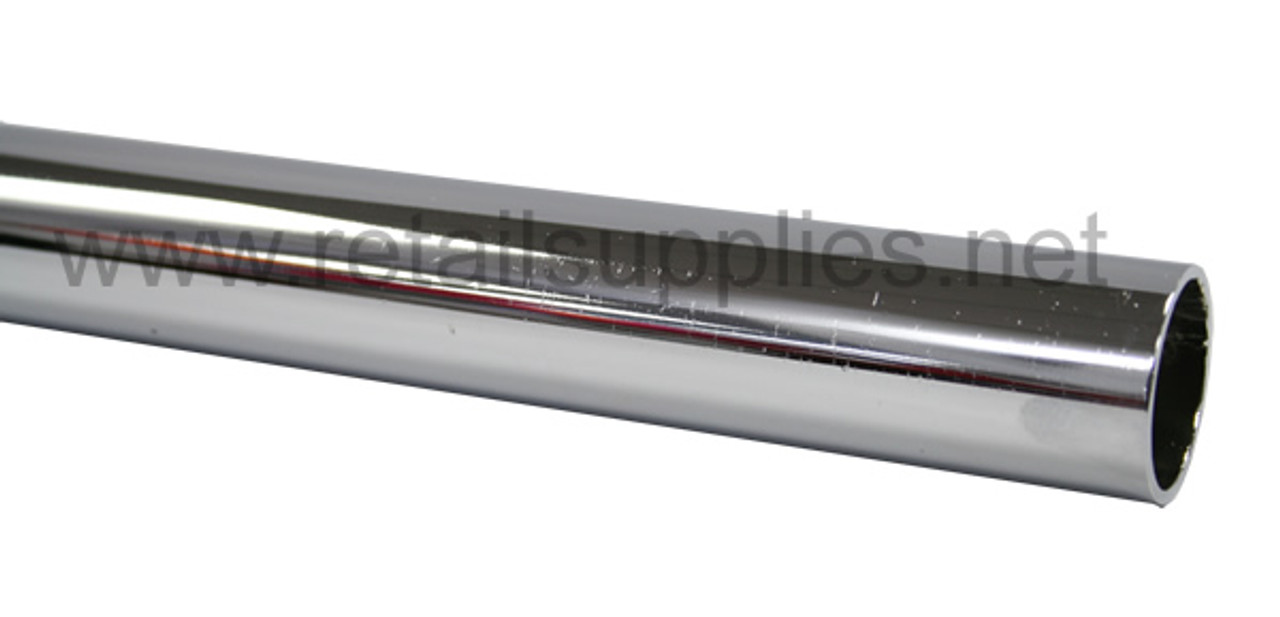 4 ft.  x 1-1/4" Chrome Round Hangrail Tubing - ea.